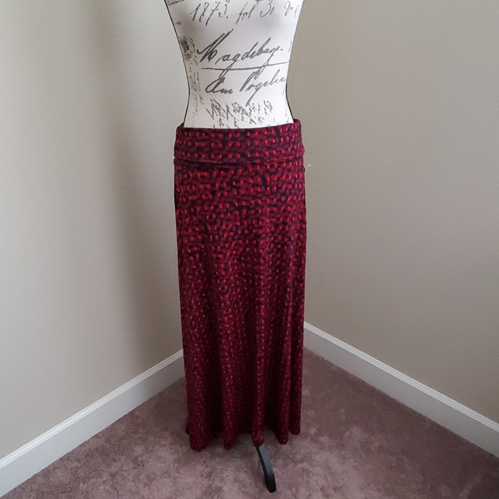 New LuLa Roe Maxi Skirt vibrant colors Small